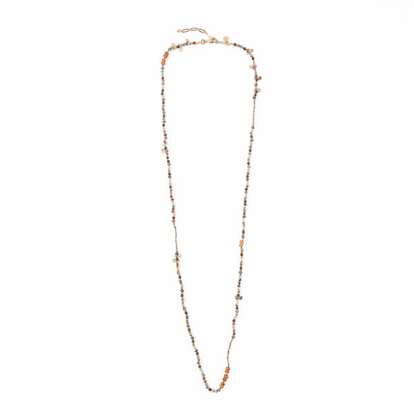 ADOUM Bracelet multitours Iolite Hessonite