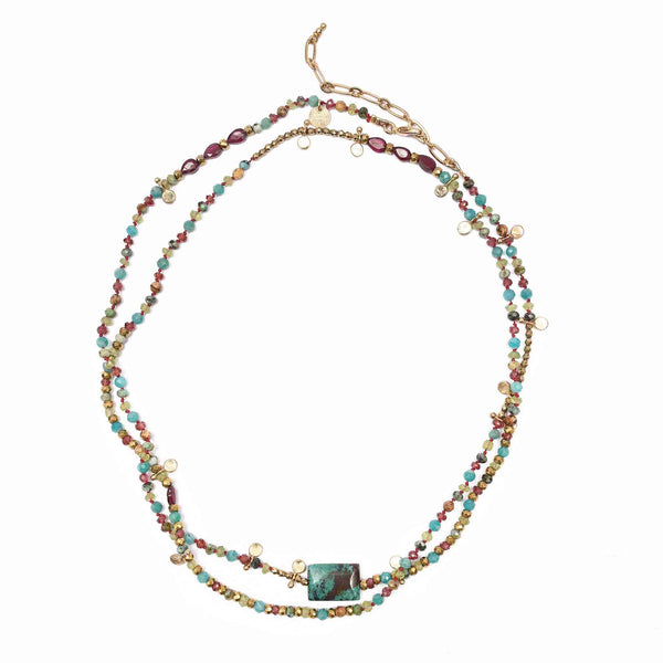 ADOUMA Bracelet multi-tours Chrysocolle