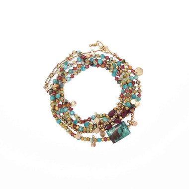 ADOUMA Bracelet multi-tours Chrysocolle