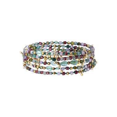 ADOUM Multi-Wrap Bracelet, Multicolored Mini Cubes