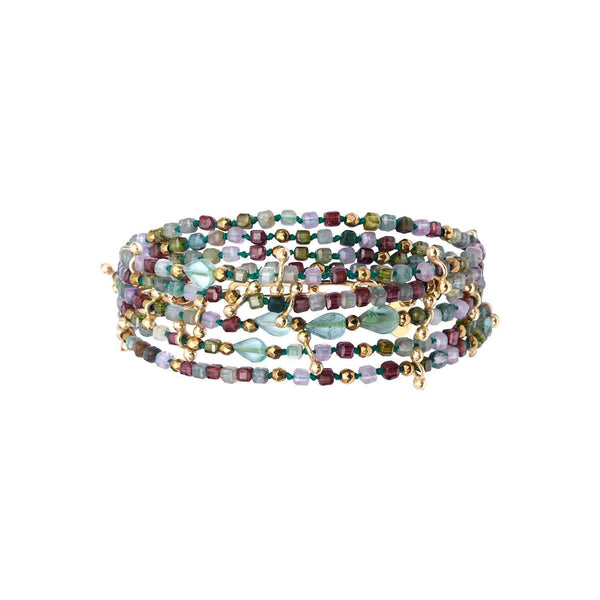 ADOUM Multi-Wrap Bracelet, Multicolored Mini Cubes