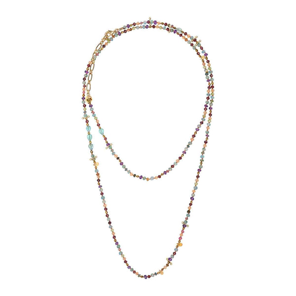 ADOUM Multi-Wrap Bracelet, Rainbow Multicolored Stones