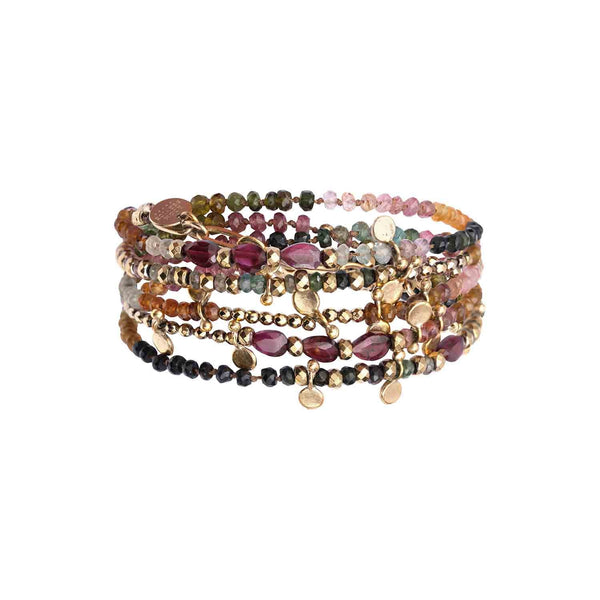 ADOUM Tourmaline Multi-Wrap Bracelet