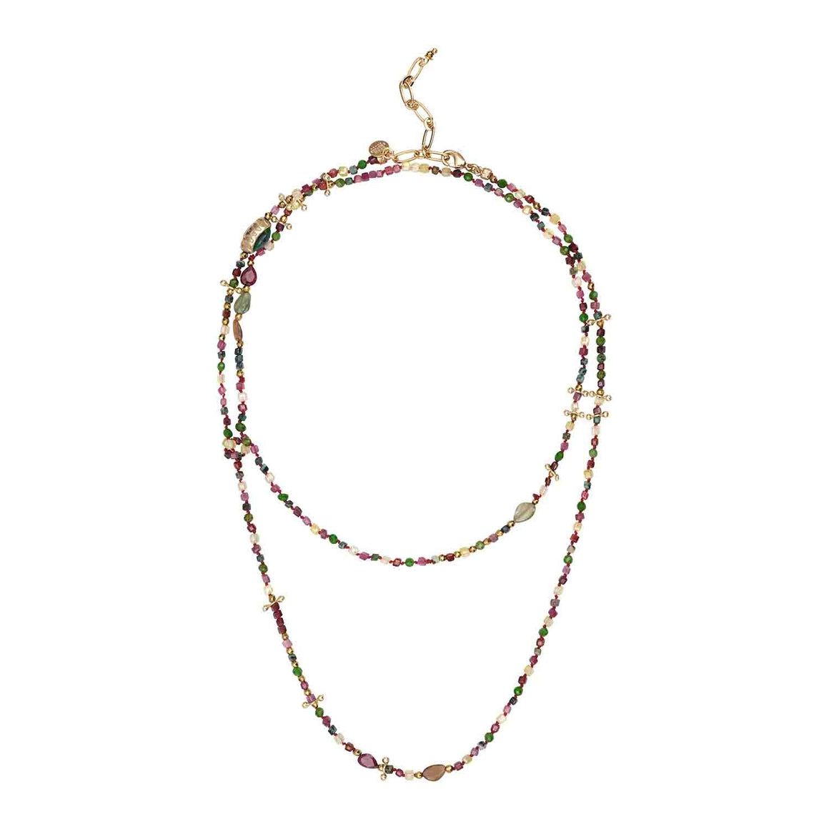 ADOUM EYE Multi-Wrap Bracelet, Opal, Ruby & Diopsides