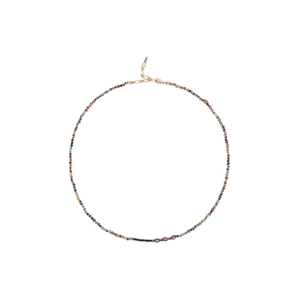 ADOUM SILVER Bracelet 3 tours mix de pierres, Opale, Grenat