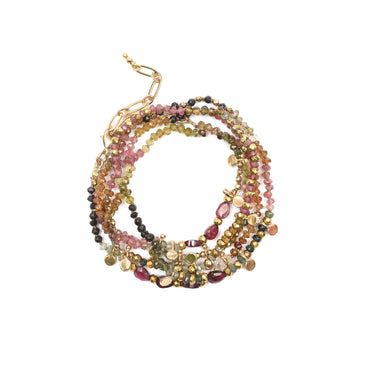 ADOUM Bracelet multi-tours Tourmalines