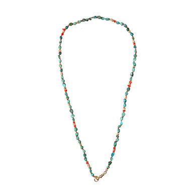 ADRIATICA Collier pour charm's en Turquoise, Corail véritable, Argent 925 plaqué or 24 cts