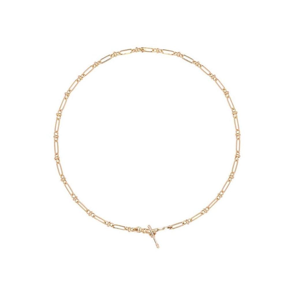 Chain for Charms – Vintage-Style Link, Toggle Clasp – 24k Gold-Plated