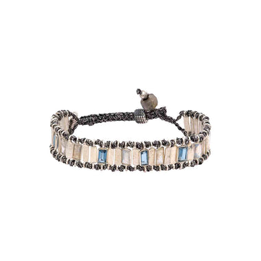 STORM Bracelet, London Topaz & Labradorite, Sterling Silver