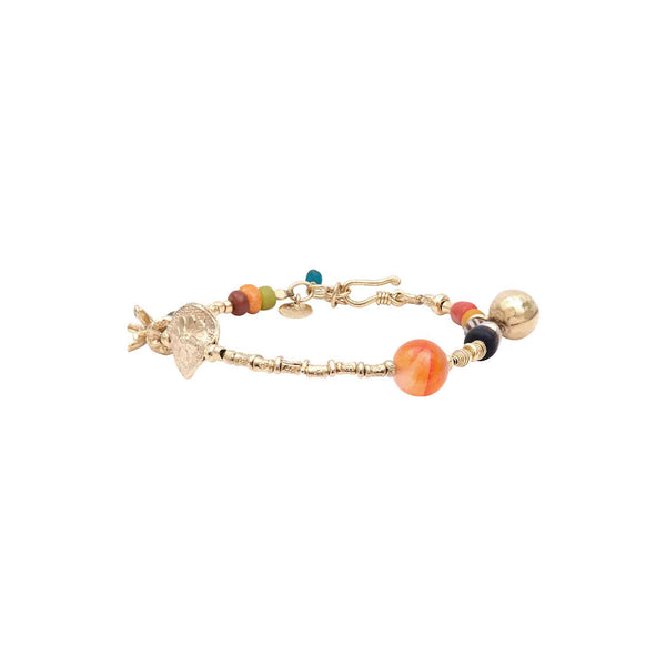 DIRIN Multicolored Bracelet, 24k Gold-Plated Silver