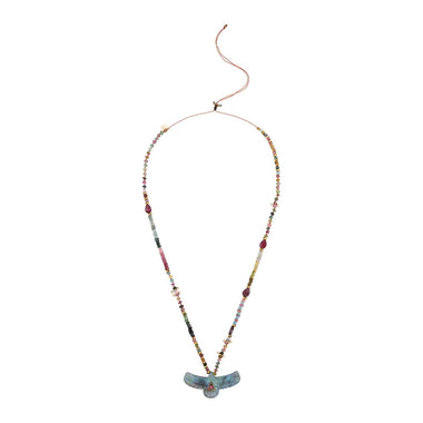 SHAMAN Sacred Phoenix Labradorite & Tourmaline Necklace