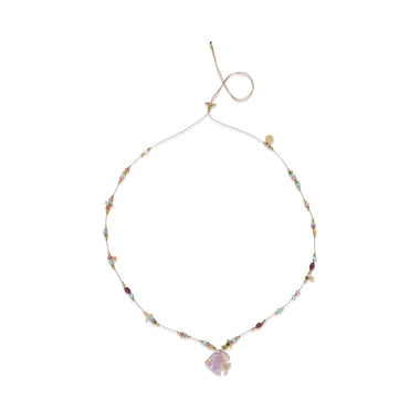 ALOHA Collier Poisson Amétrine Tourmalines Oeil Diamant