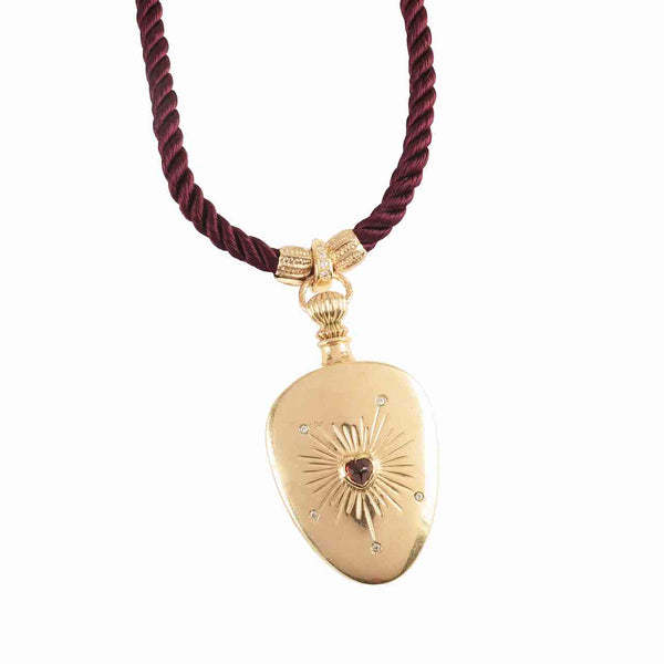 ANGEL Sautoir Argent Flacon de Parfum - Sur commande