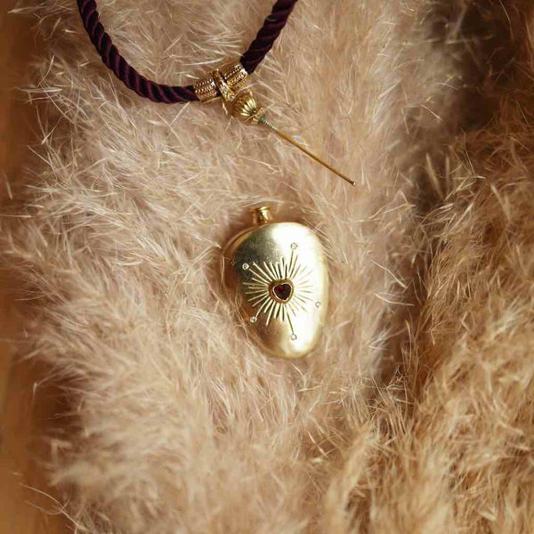 ANGEL Sautoir Argent Flacon de Parfum - Sur commande