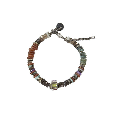 ANILA SILVER Bracelet Multicolore & perle multi-pierres