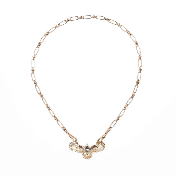 AQUILA Collier Aigle Topaze - Doré 24 cts