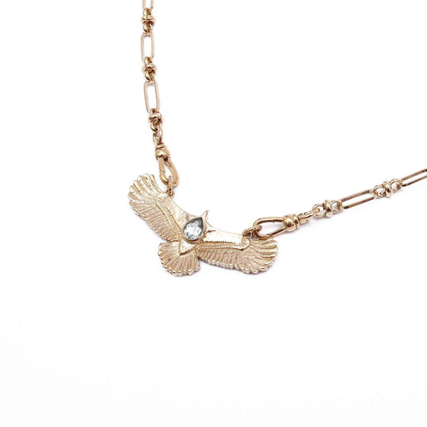 AQUILA Collier Aigle Topaze - Doré 24 cts