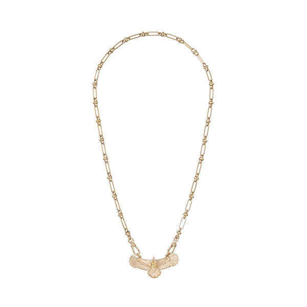 AQUILA Collier Aigle Citrine - Doré 24 cts