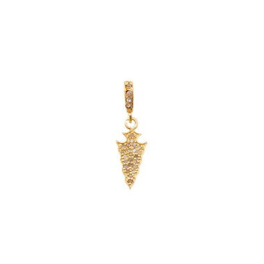 ARROW Charm Diamants argent plaqué or