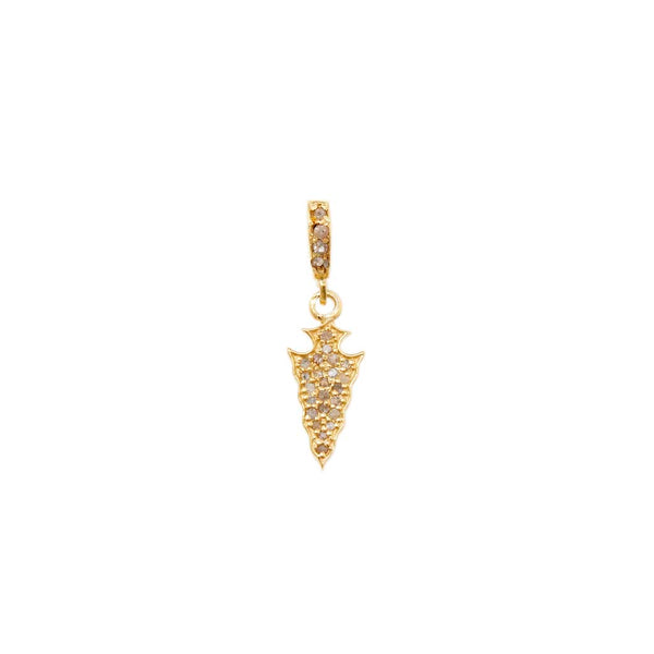 ARROW Charm Diamants argent plaqué or