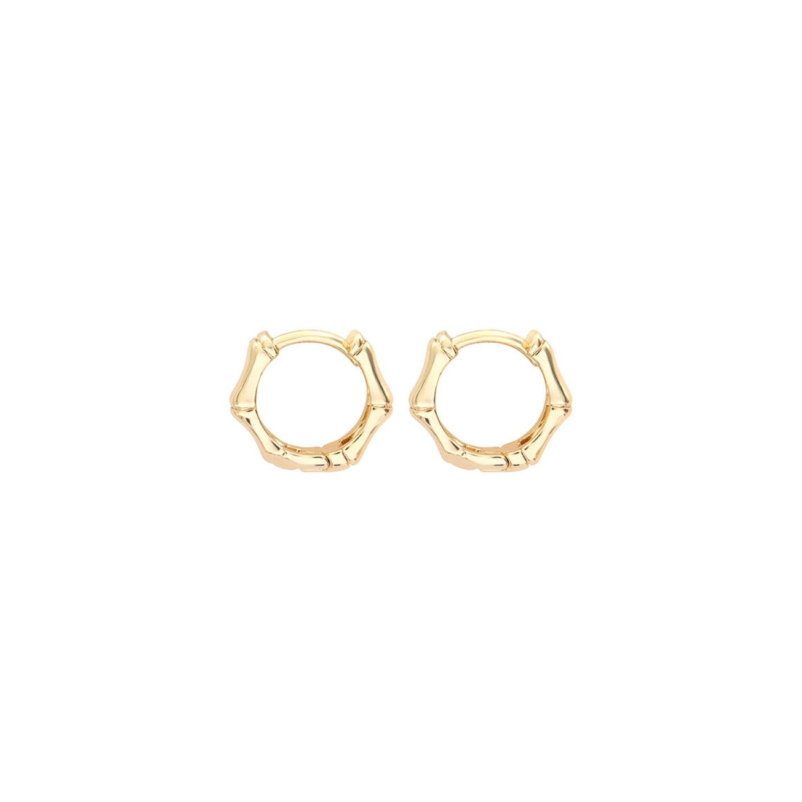 BAMBOU Mini créoles, Doré 24 cts