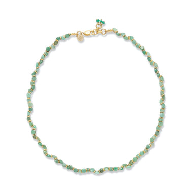 BENGALI Collier Emeraude, Grenat, Citrine - Argent 925 plaqué or