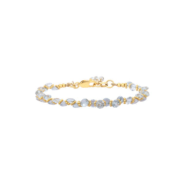 BENGALI Bracelet Topaze - Argent 925 plaqué or 24 cts