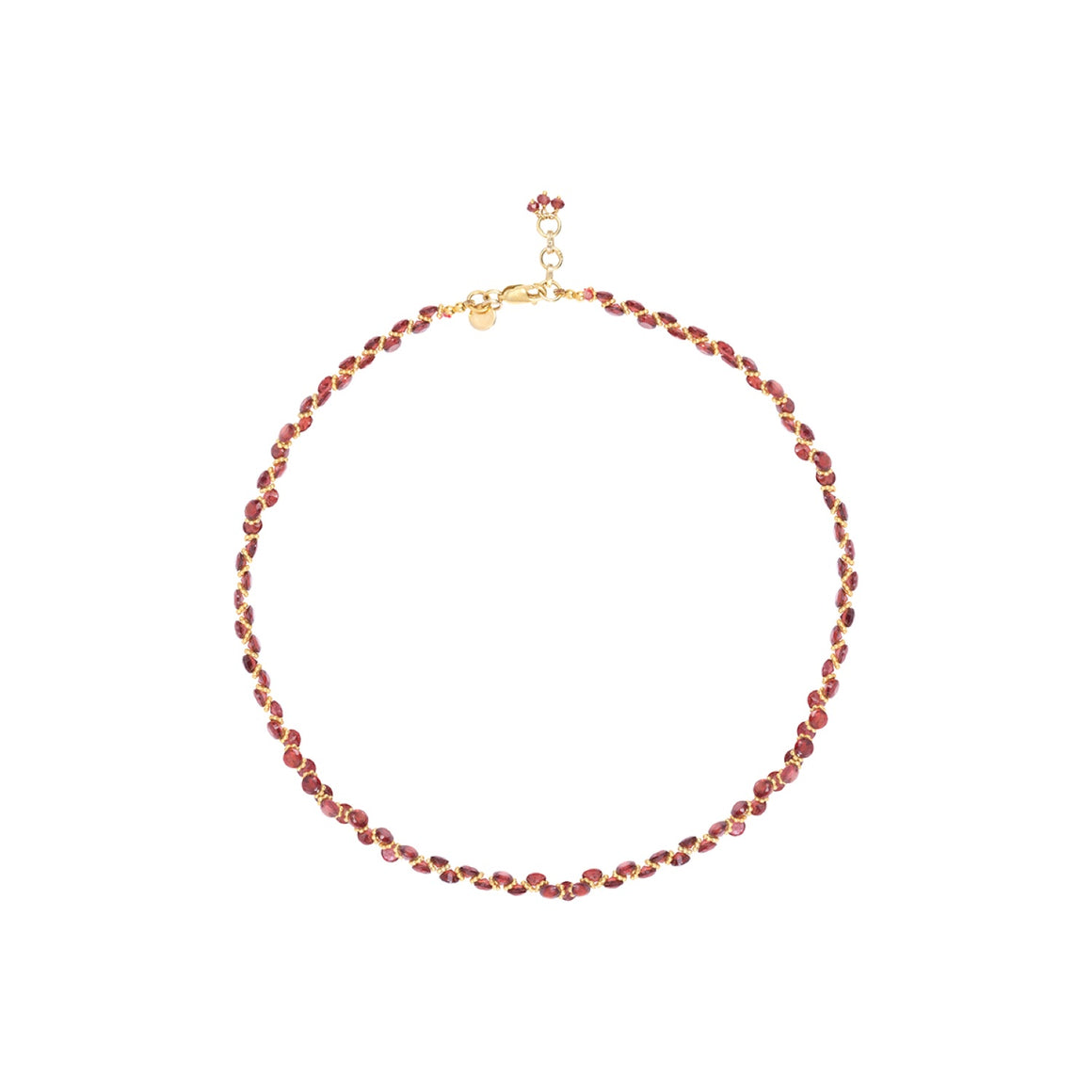 BENGALI Collier Grenat - Argent plaqué or