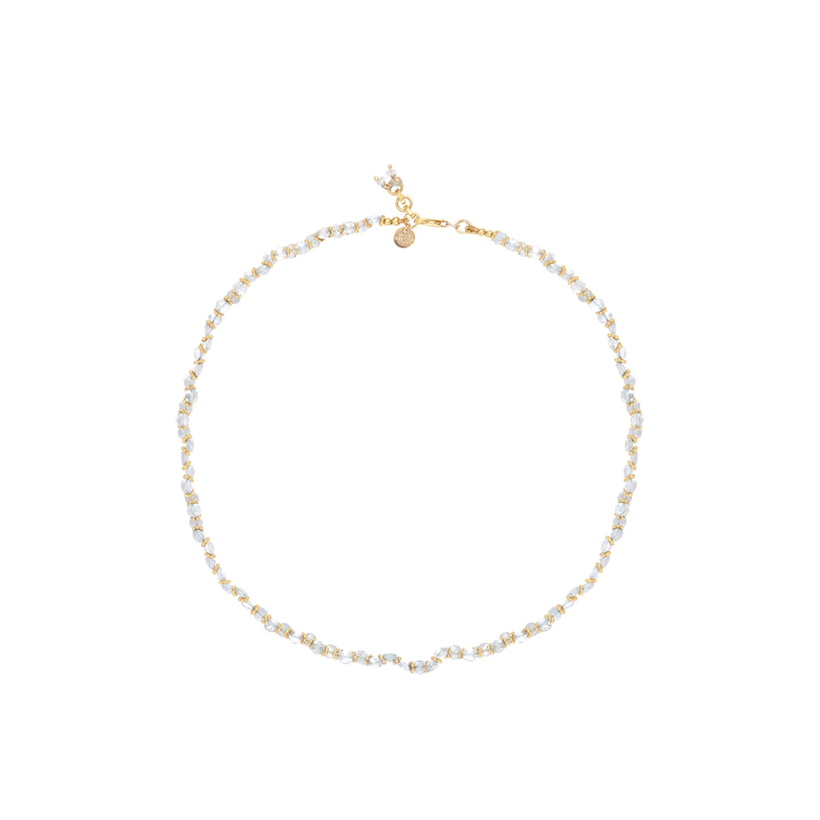 BENGALI Collier Topaze - Argent plaqué or 24 cts