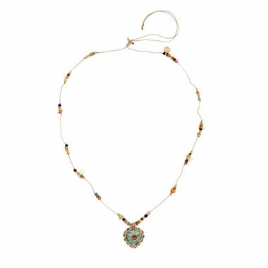 BLOSSOM collier Labradorite Grenat
