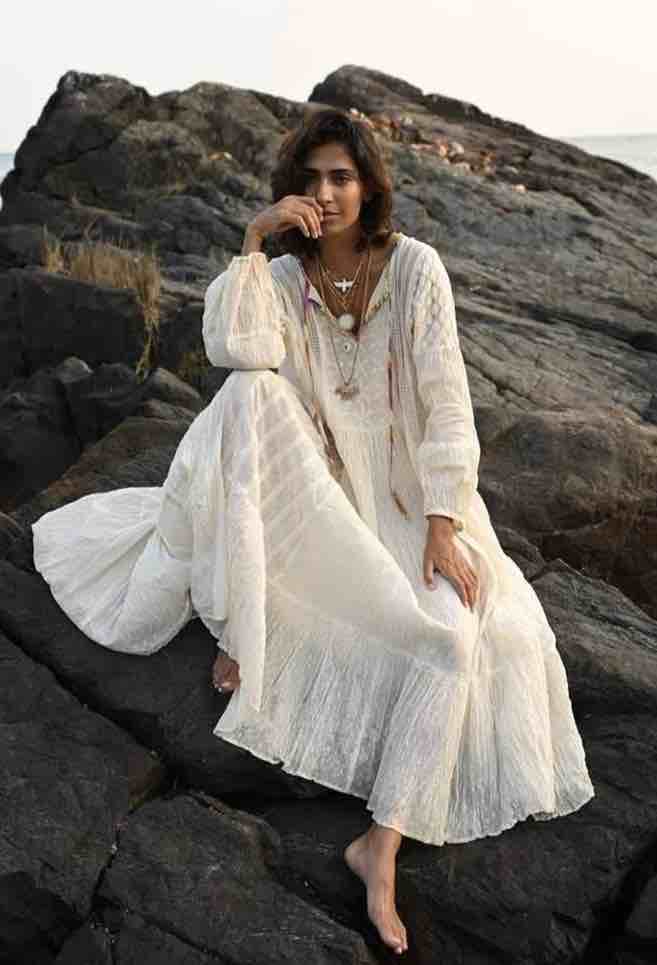 Robe Champetre Ensemble Boheme Chic Femme Champêtre Robe Longue