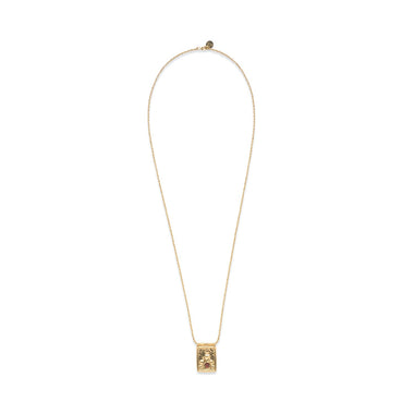 BOUDDHA Collier Grenat doré 24 cts