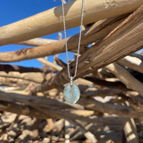 CAURI Collier Labradorite, Argent vieilli, Bélière Diamant