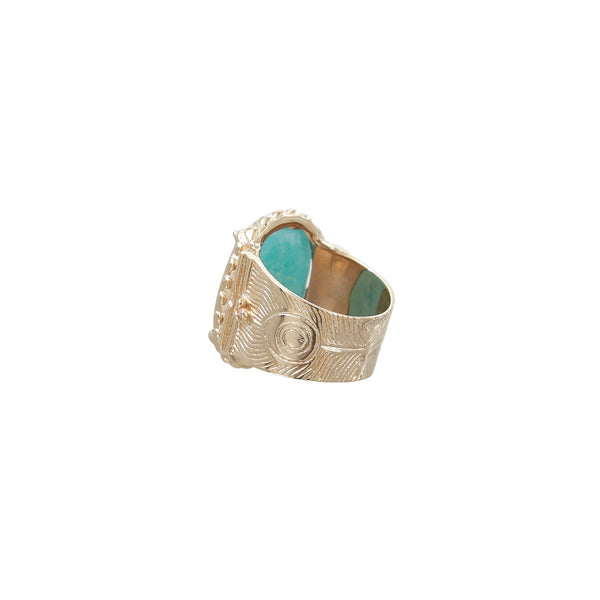 CHEEMA Amazonite Signet Ring