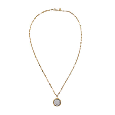 CIRCE GRIFFE Collier Médaille bicolore