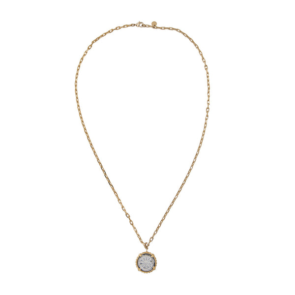 CIRCE GRIFFE Collier Médaille bicolore