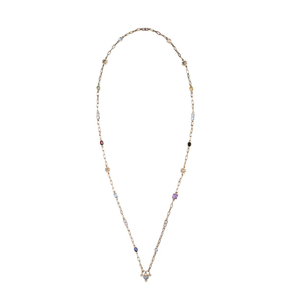 COSMOS - Chaîne multi pierres pour charm's - Doré 24 cts
