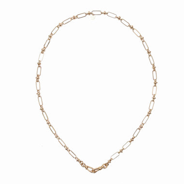 Chaîne pour charm's - Maille esprit vintage - Plaqué or 24 cts