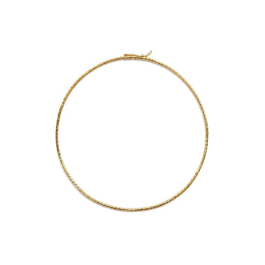 COLLIER TORQUE Martelé, Doré 24 cts