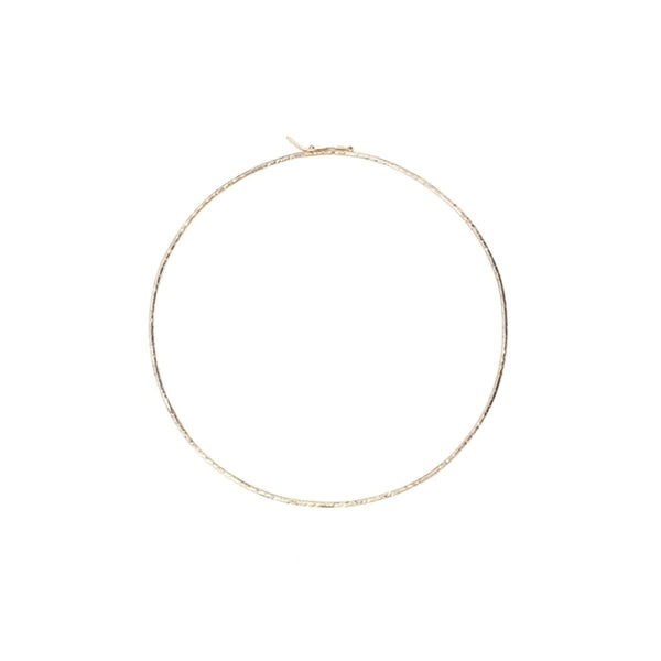 COLLIER TORQUE Martelé, Doré 24 cts