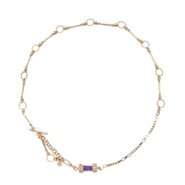 DEVA Collier, Bracelet multi-tours Améthyste
