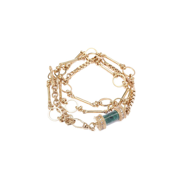 DEVA Collier, Bracelet multi-tours Chrysocolle