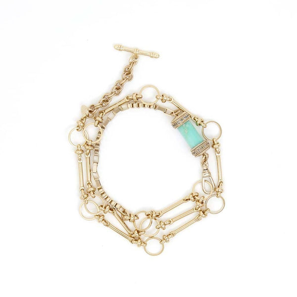 DEVA Collier, Bracelet multi-tours Chrysoprase
