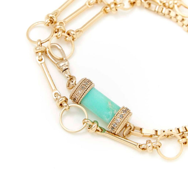 DEVA Collier, Bracelet multi-tours Chrysoprase