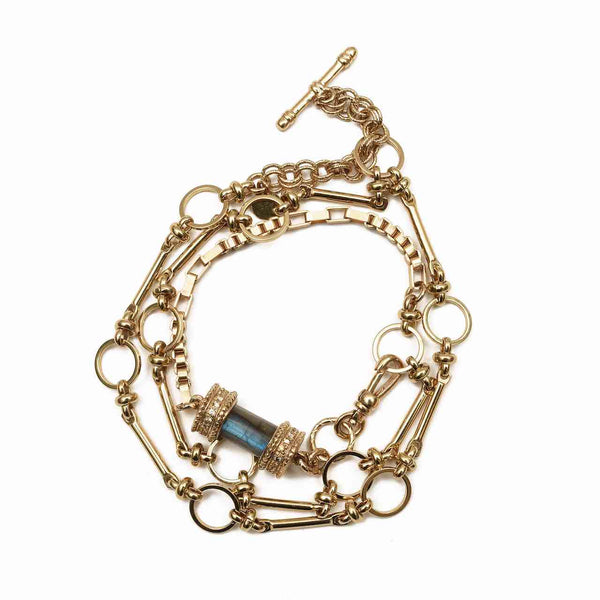 DEVA Collier, Bracelet multi-tours Labradorite