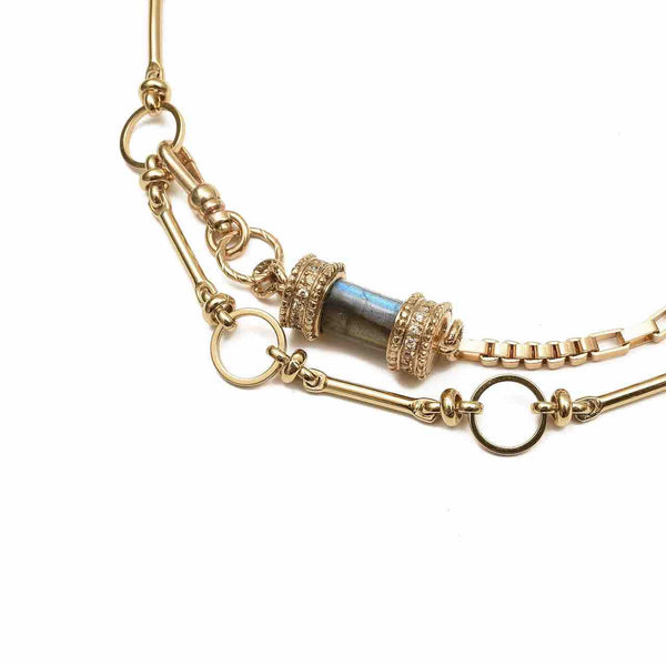 DEVA Collier, Bracelet multi-tours Labradorite