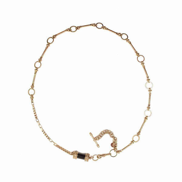 DEVA Collier, Bracelet multi-tours Onyx Noir