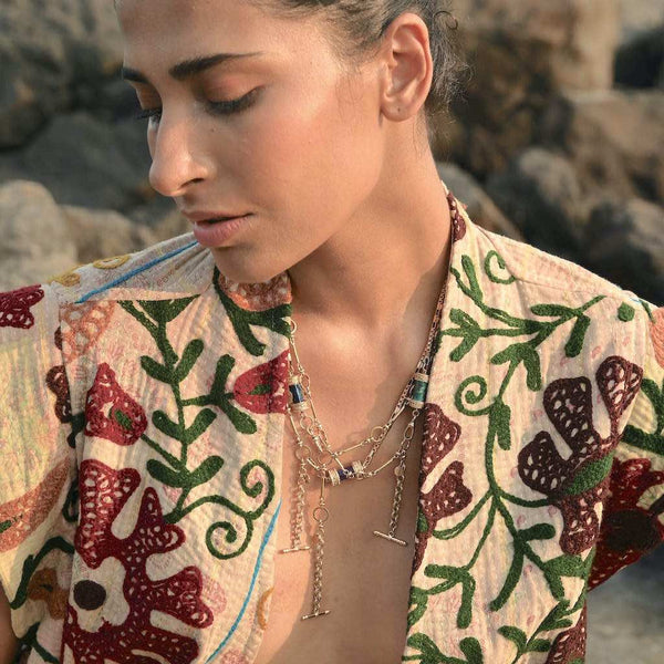 DEVA Collier, Bracelet multi-tours Améthyste