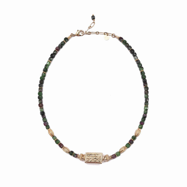 DHYANA Collier Rubis Zoisite
