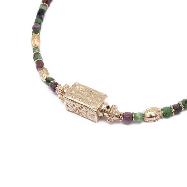 DHYANA Collier Rubis Zoisite